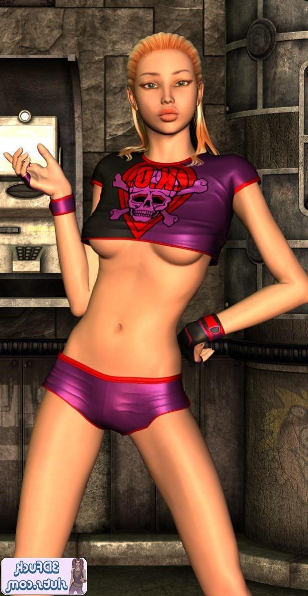 16P 3D toon blonde