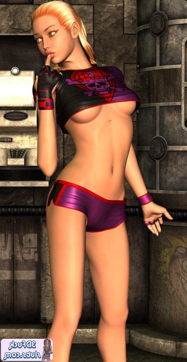 16P 3D toon blonde
