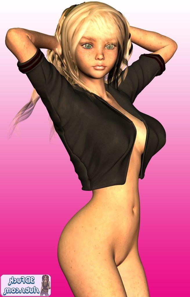 16P Sommersprossiges blondes Toon-Babe in Jacke