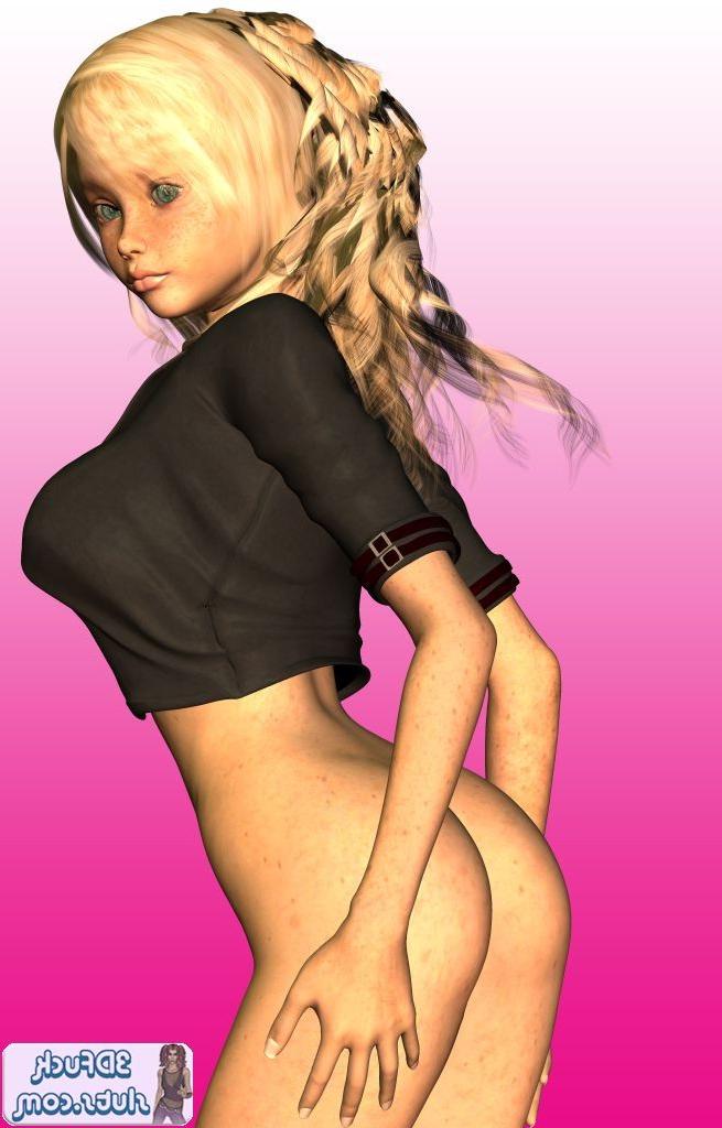 16P Sommersprossiges blondes Toon-Babe in Jacke