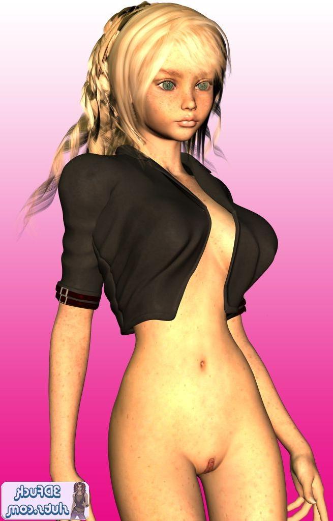16P Sommersprossiges blondes Toon-Babe in Jacke