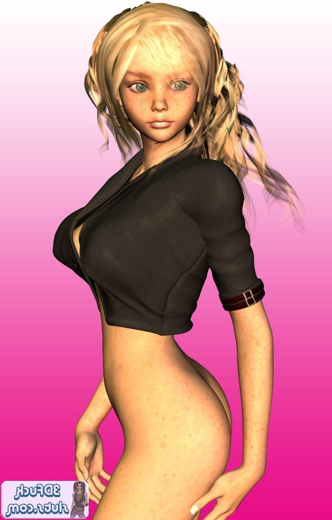 16P Sommersprossiges blondes Toon-Babe in Jacke