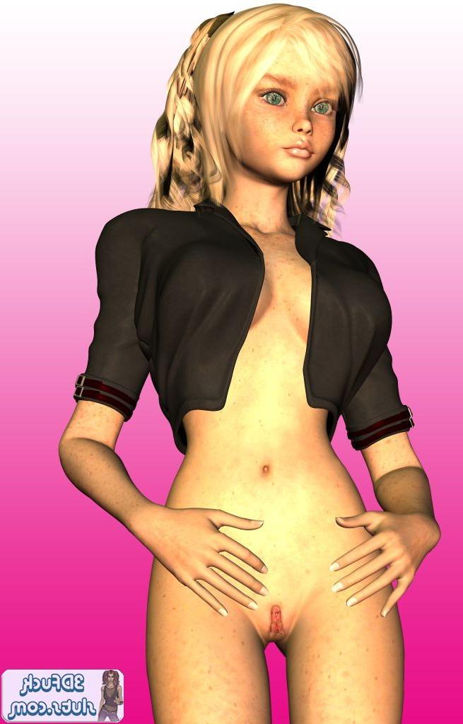 16P Sommersprossiges blondes Toon-Babe in Jacke