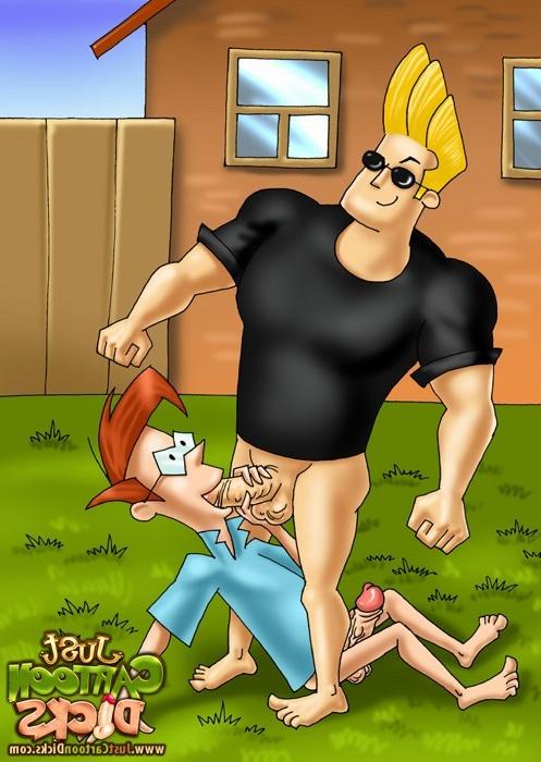 10P Johnny Bravo cums and Naruto takes dick