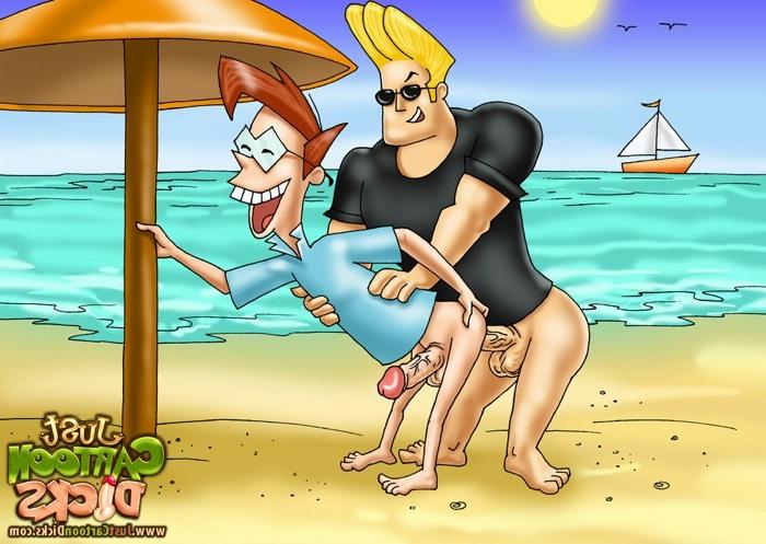 10P Johnny Bravo cums and Naruto takes dick