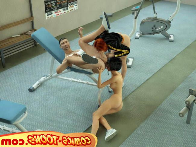 12P Awesome groupfuck in a gym with trainer girl