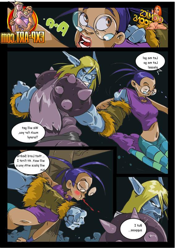 12P He starts by fucking her with the handle of his sword and it tears her open, mak