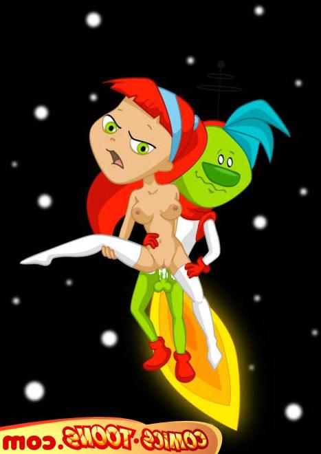 12P Young readhead gets cocks from aliens