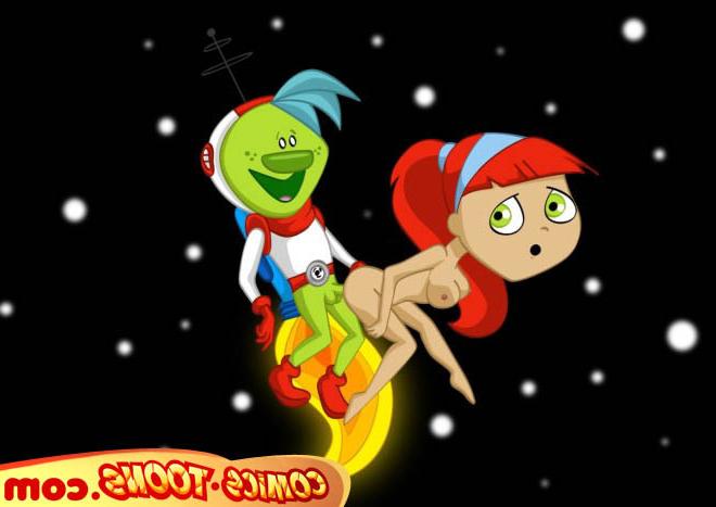 12P Young readhead gets cocks from aliens