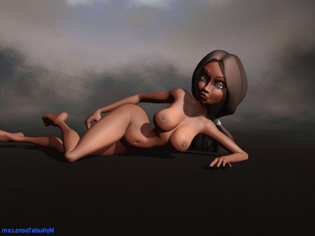 16P Skinny nude black toon babe