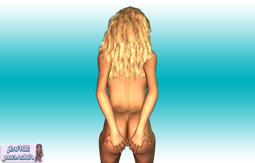 16P Big boob blonde toon babe nude