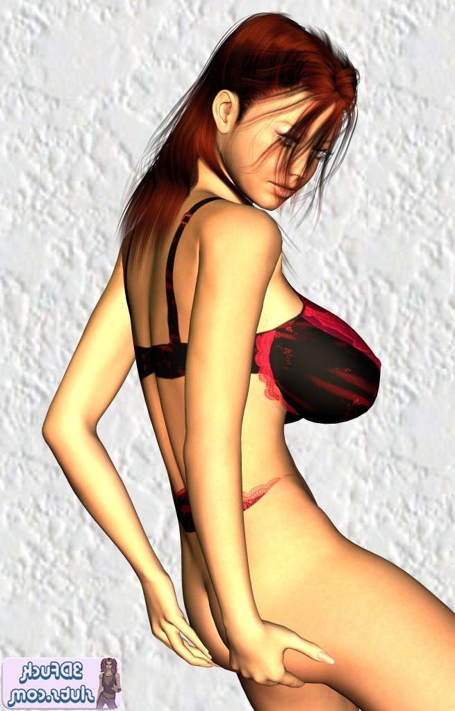 16P Big boob toon babe posing