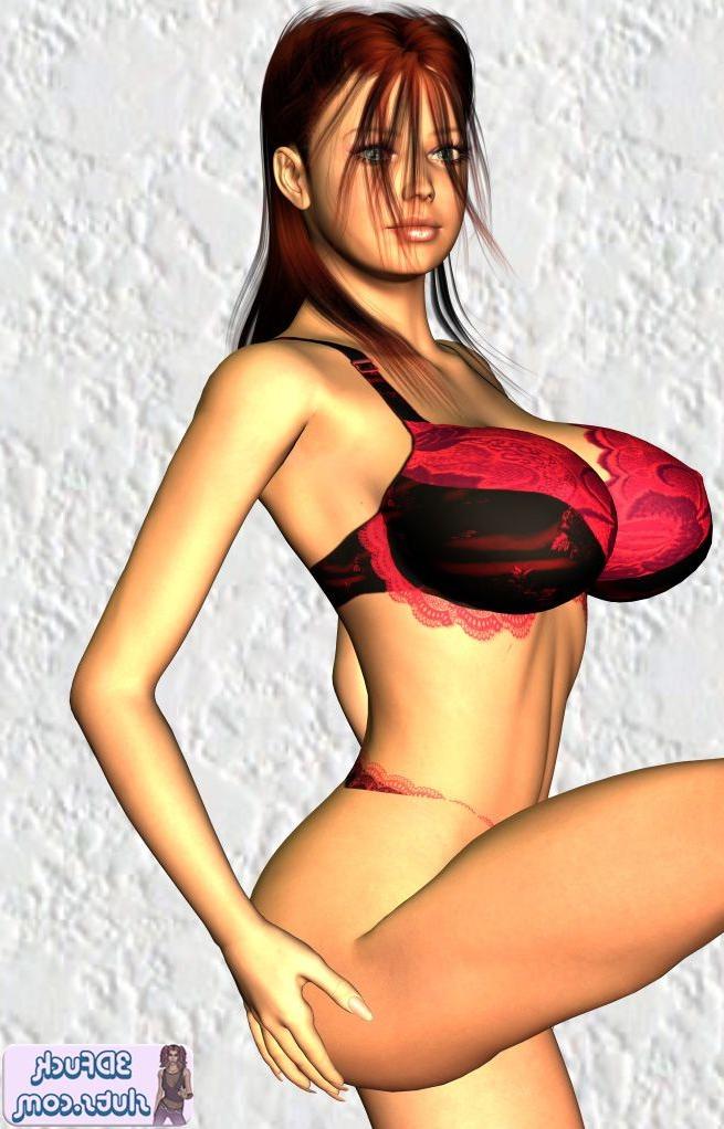 16P Big boob toon babe posing