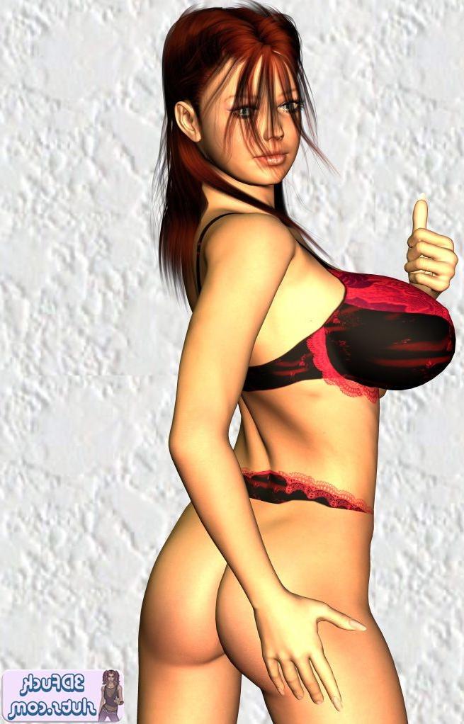 16P Big boob toon babe posing