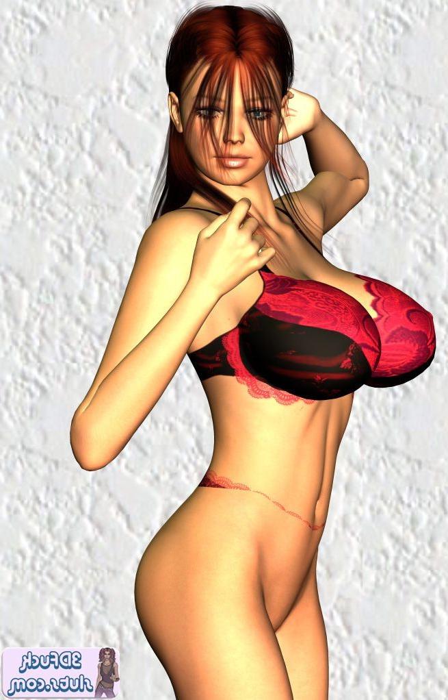 16P Big boob toon babe posing