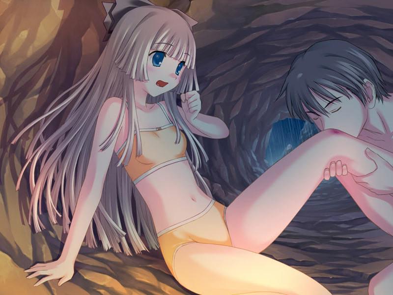20P Shy hentai schoolgirls pull down their panties and go topless