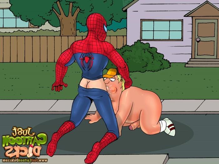 15P Porn Spiderman with Batman and Superman in gay cartoon fucking