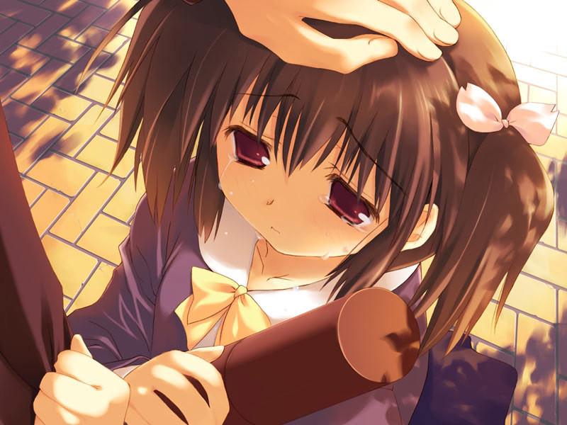 20P Shy little hentai schoolgirls with big tits in short skirts