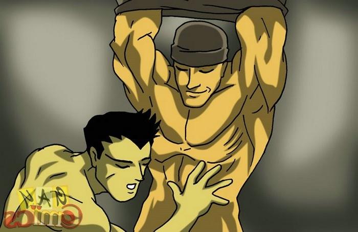 16P Gay cartoon with perverted thief