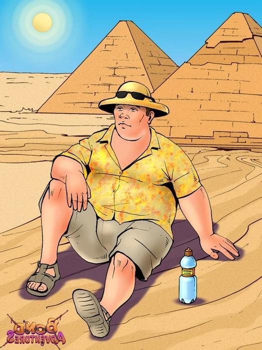 16P Egyptians crying, bruce bond made cartoon bondage with them