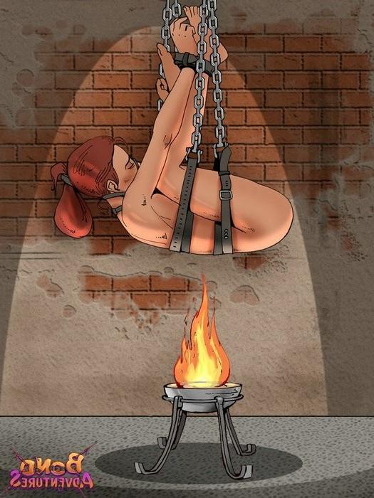16P Egyptians crying, bruce bond made cartoon bondage with them