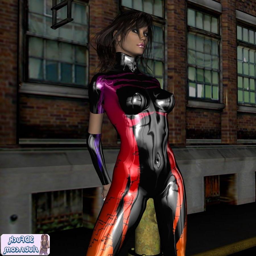 20P 3D babe in back alley