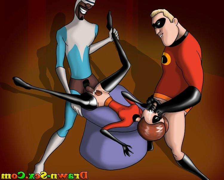 15P Obscene cartoon penetrations of famous superheroes