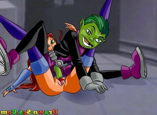 15P Dirty cartoon sex of Teen Titans