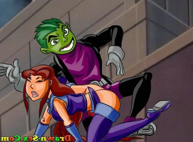 15P Dirty cartoon sex of Teen Titans