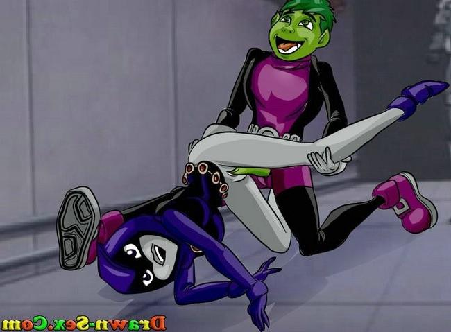 15P Dirty cartoon sex of Teen Titans