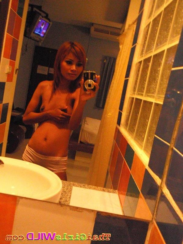 16P Tiny tit thai hooker gives the white cock the full treatment