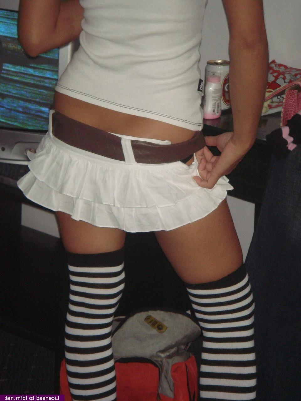 10P Shy Asian teen stripping and flashing her sweet peach
