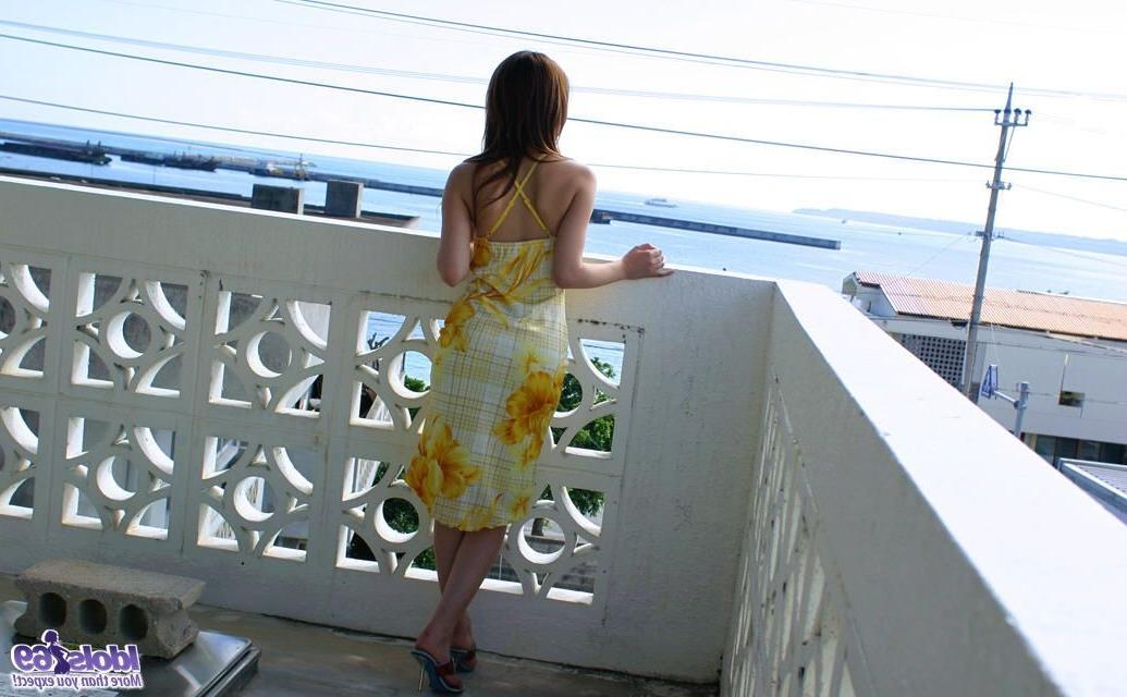 16P Hot Japanese hooker slowly reveals her body