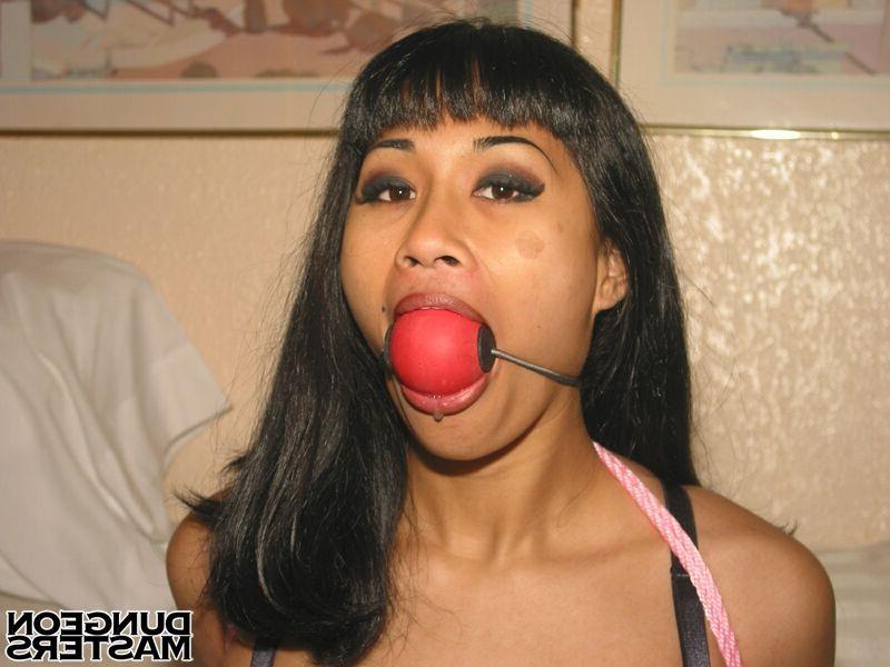 15P Dragon Lily gets gagged and sexy body tied up with ropes