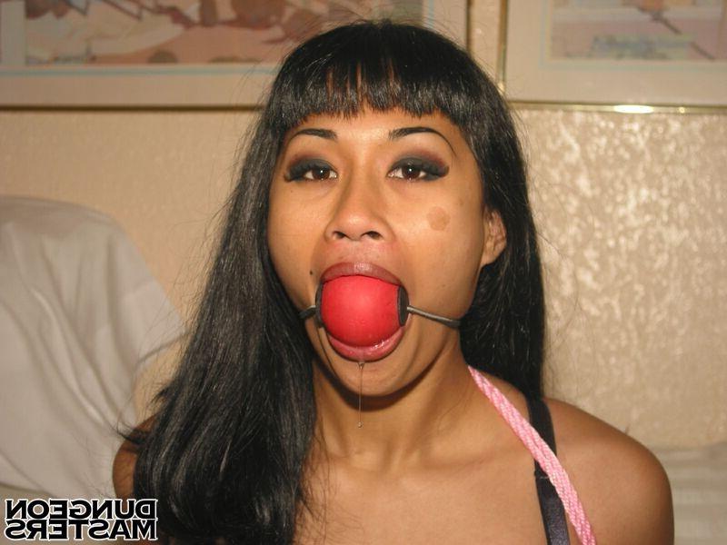 15P Dragon Lily gets gagged and sexy body tied up with ropes