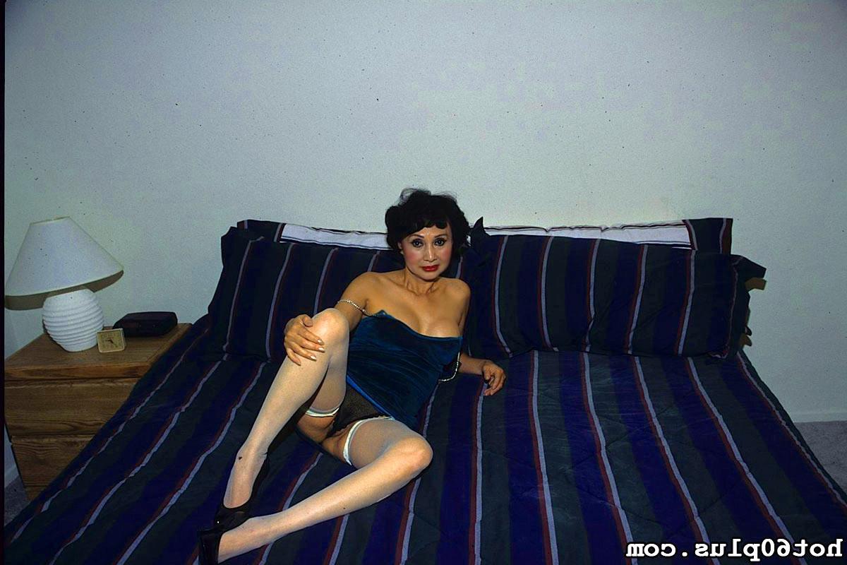 16P Asain Granny First Timer shyly fucks and sucks for the camera
