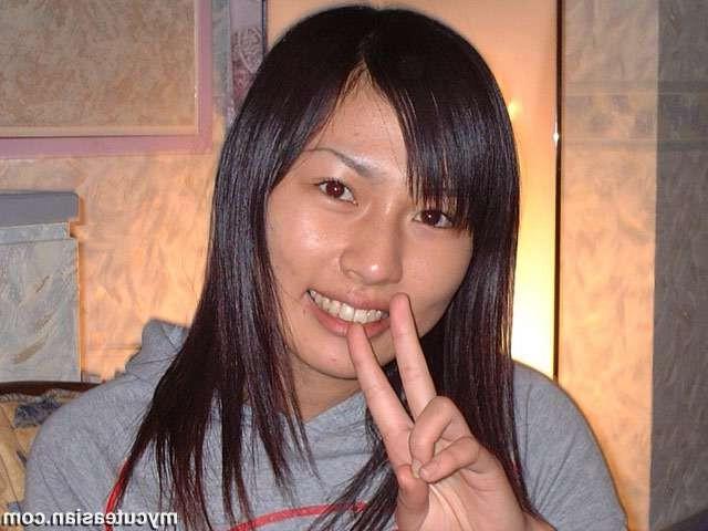 16P Shy Japanese amateur shows her hairy pussy