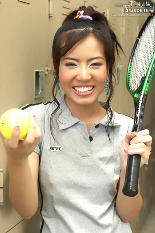 15P Asian teen stripping after a tennis game