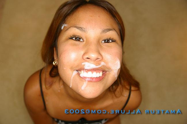 16P Asian cocksucker get cum all over her face