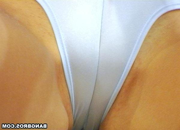 16P Hot Blonde Showing Off Her Big Camel Toe