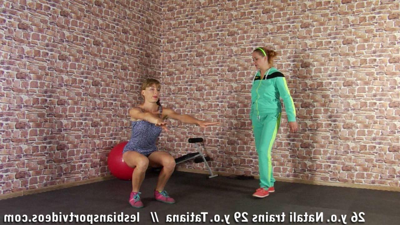 14P Fleshy trainer exercises a slim girl in sex sports