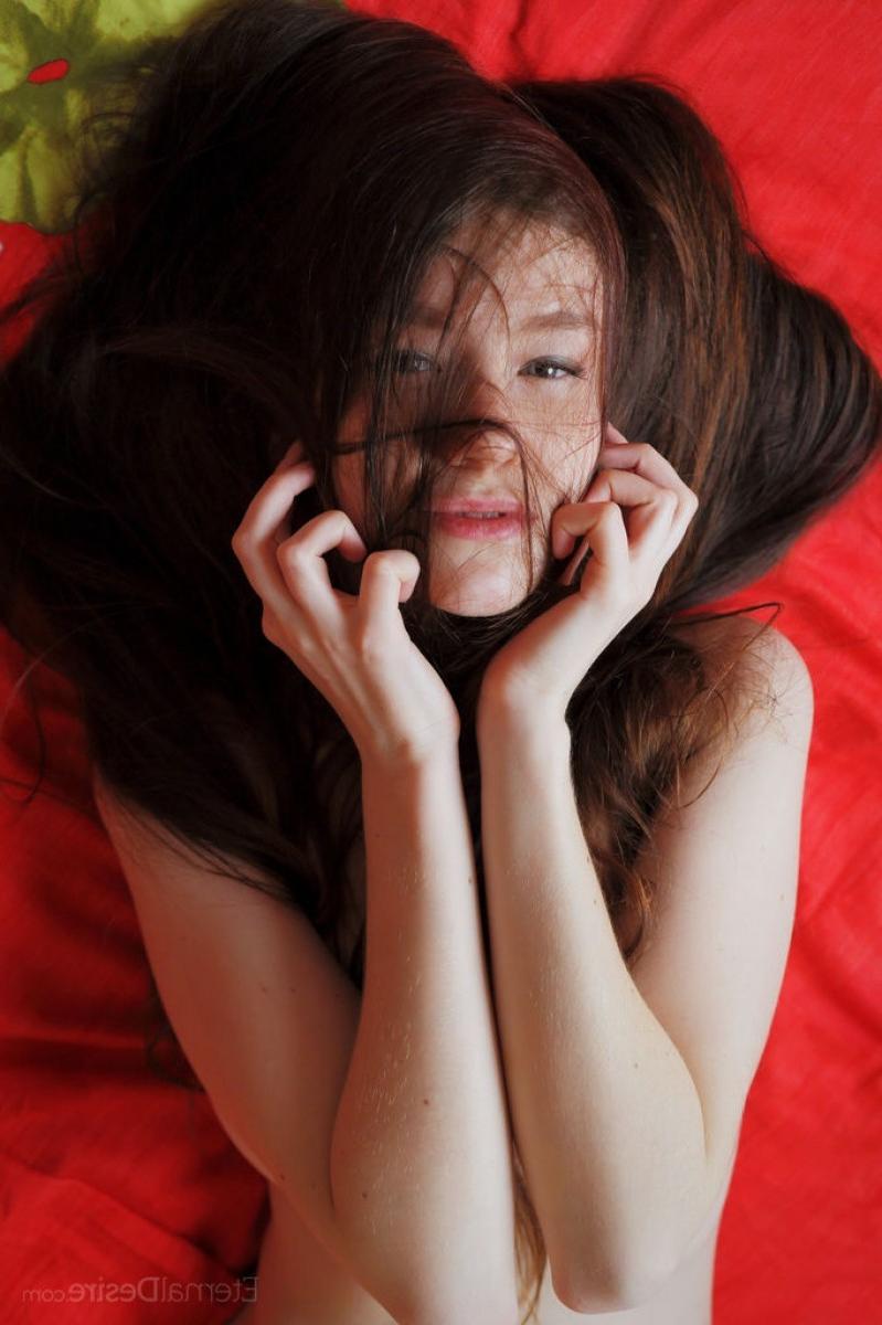 12P Lovely soft naked brunette exposed