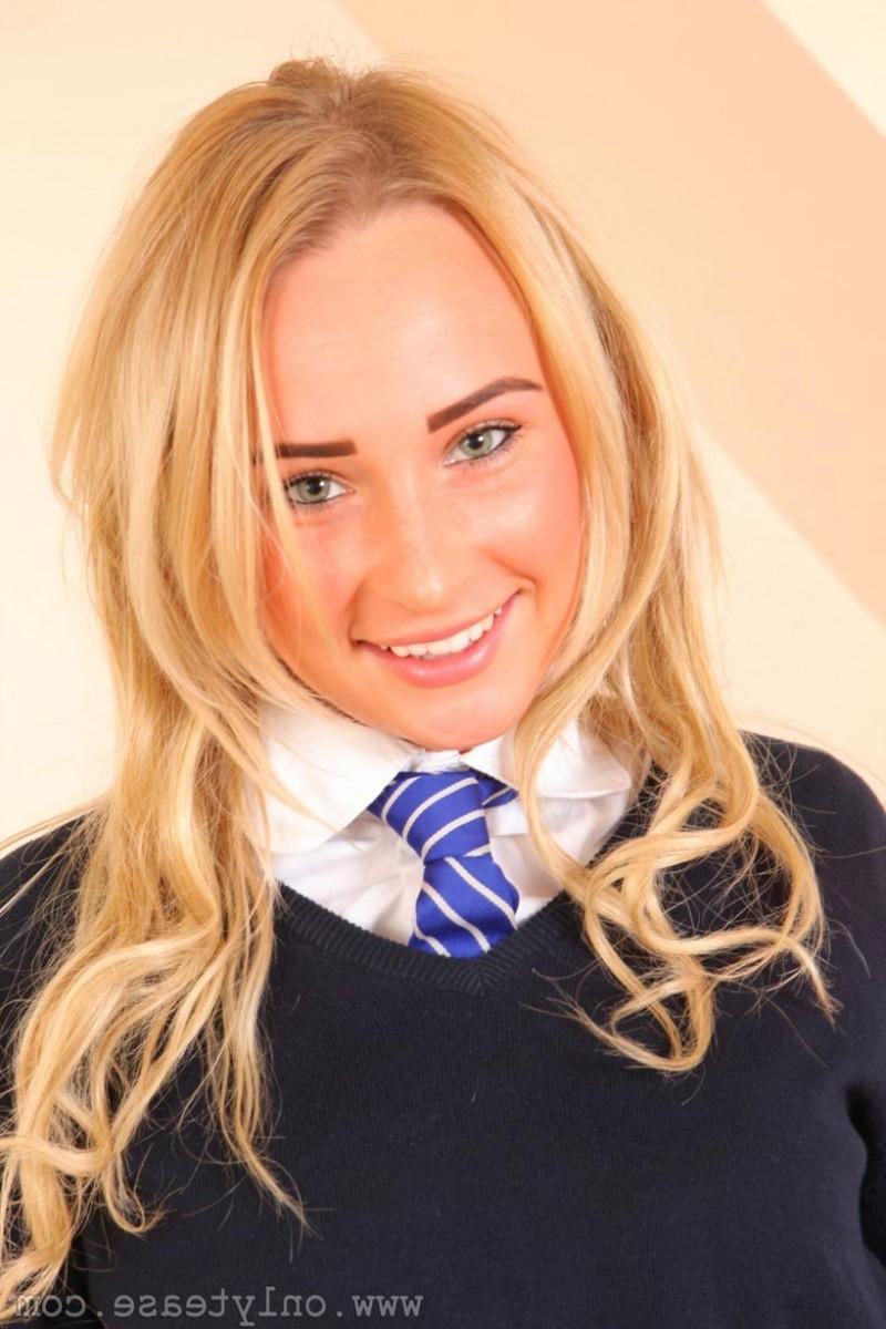 12P Hard blonde strips off her uniform