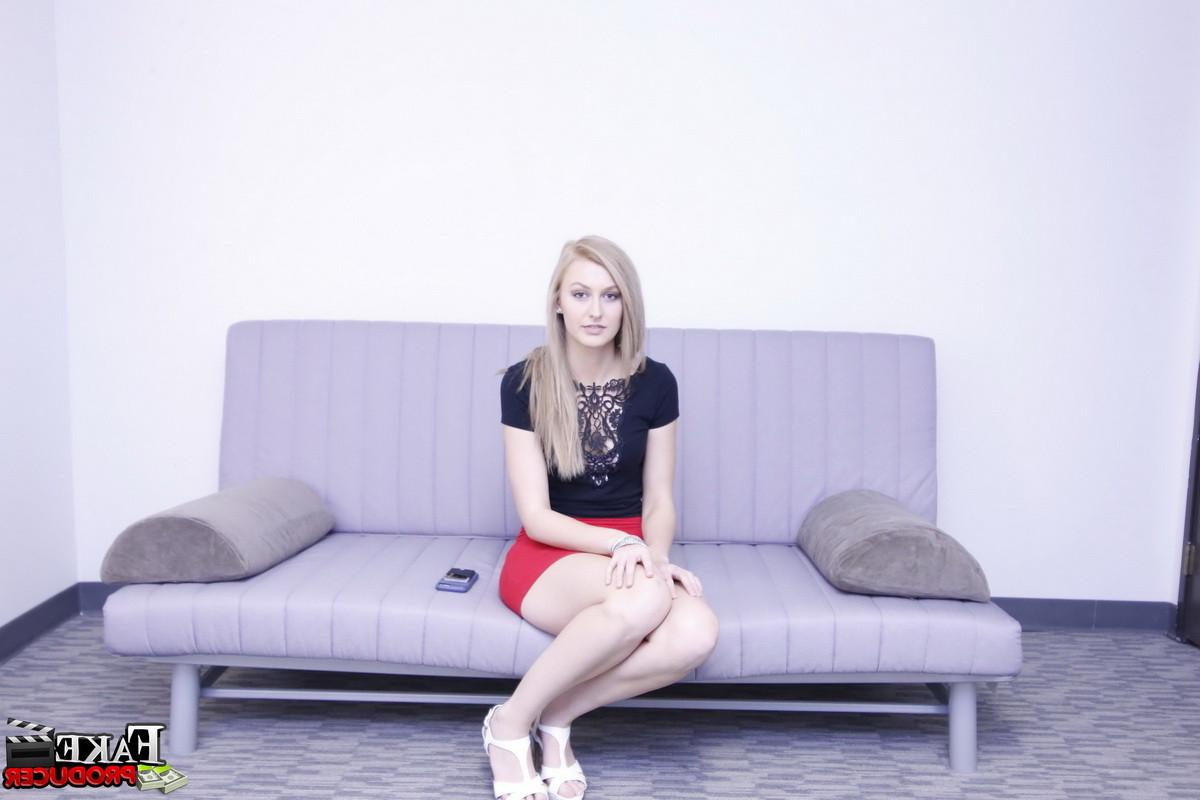 12P Cute 19 year old Alexia talked into sucking a big cock