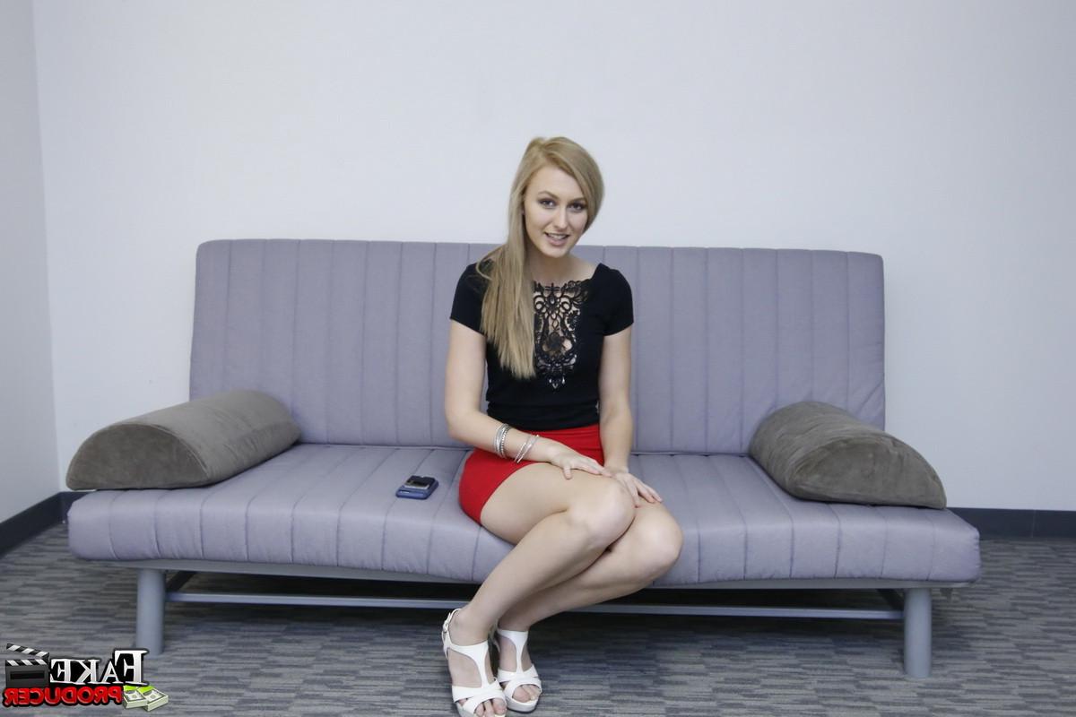 12P Cute 19 year old Alexia talked into sucking a big cock