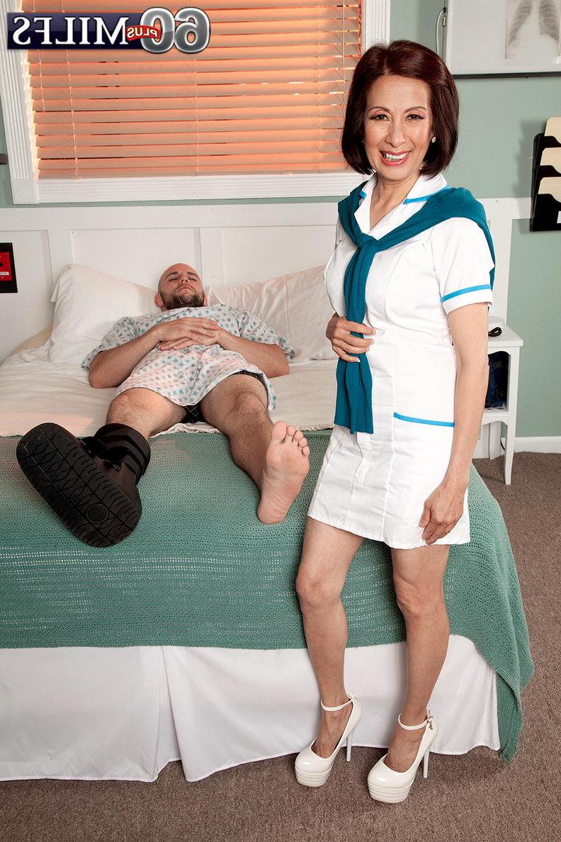 15P Horny asian granny getting fucked in a hospital
