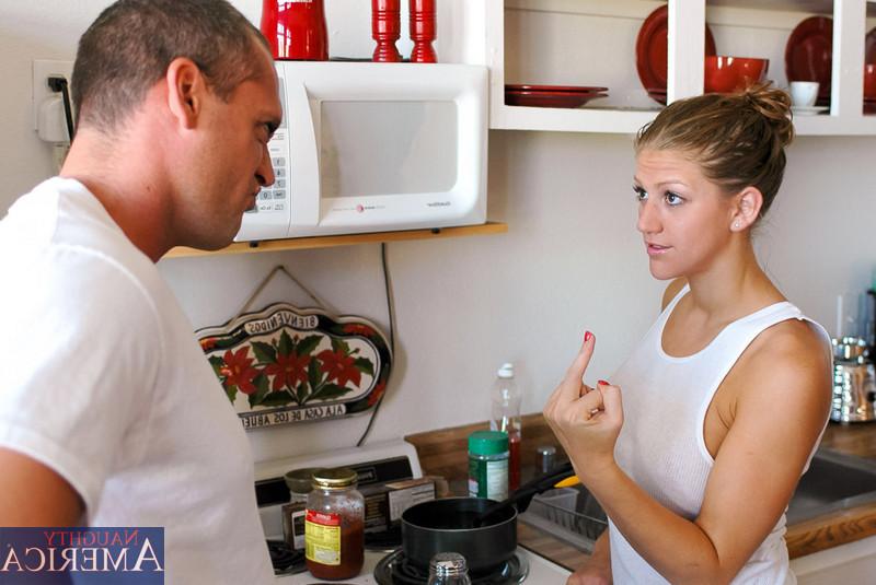 12P Eve Laurence gets fucked hard in the kitchen