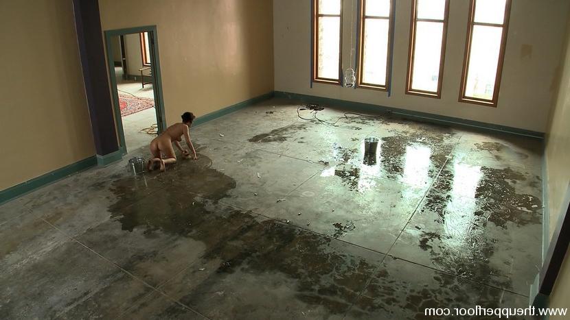 15P Dirty slave slut trained to scrub floors and get fucked