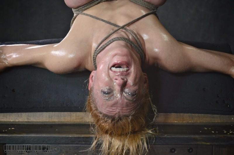 16P Darling total interracial humiliation in bondage her mouth fucked by big black c