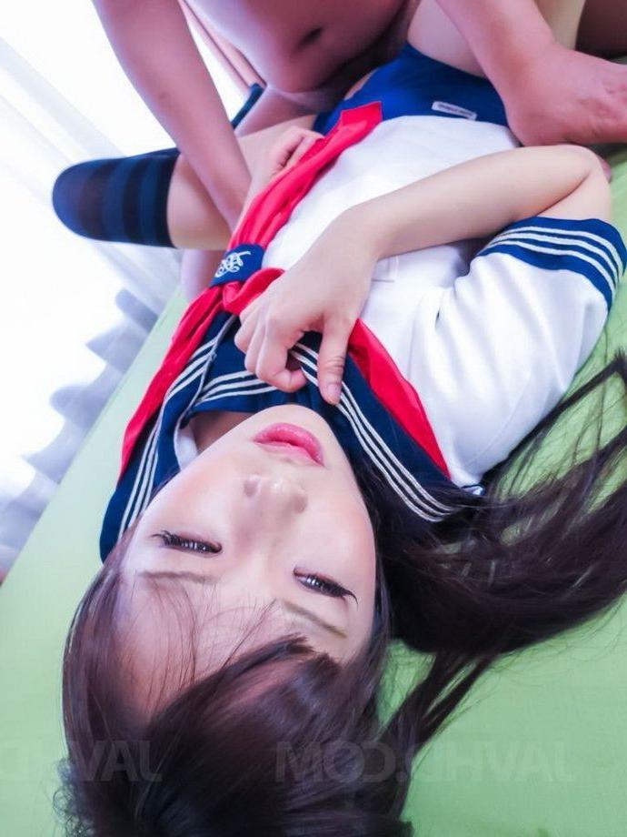 15P Japanese schoolgirl Yuri Sakurai fucked in sex act